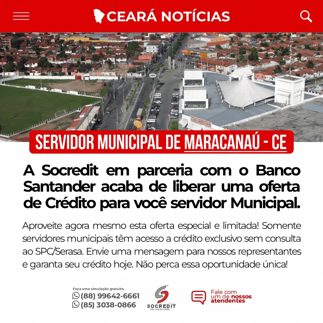 Aumento de Margem Servidor Prefeitura Maracanaú