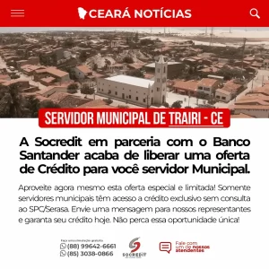 Aumento de Margem Servidor Prefeitura Trairi